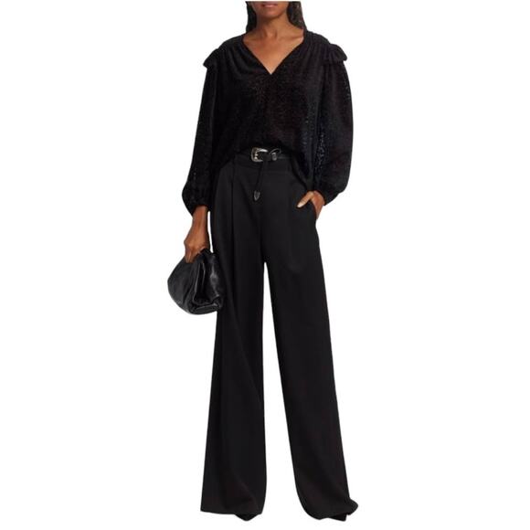 NWT! Tanya Taylor Lucy Devore Pullover Top - Size Large - Picture 3 of 9